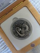 2 Oz Silver Japanese Dragon