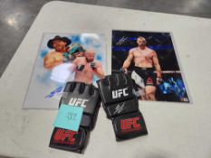 miscellaneous signed UFC memorabilia