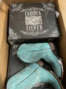 Multiple pairs of Caborca Silver Boots (approx 11 pairs)