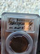 2014 Baseball Hall of Fame Dale Murphy Signed Silver baseball coin