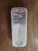 Johnson Mathey 100 oz Silver Bar, Minted in SLC