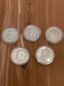 (5) Eisenhower Dollars: 1973, 1974, 1776-1976, 1977, 1978