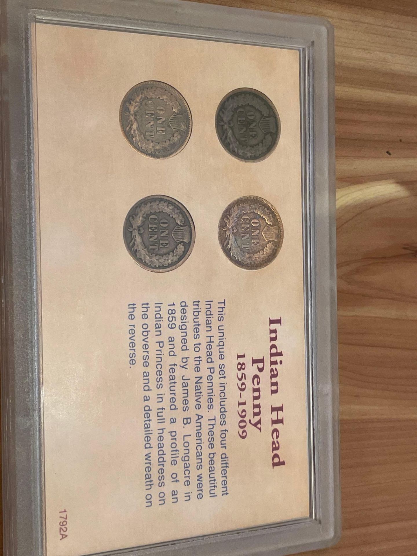 Coins of The American Frontier: Indian Head Penny Collection 1892, 1893, 1898, 1908 - Image 4 of 6