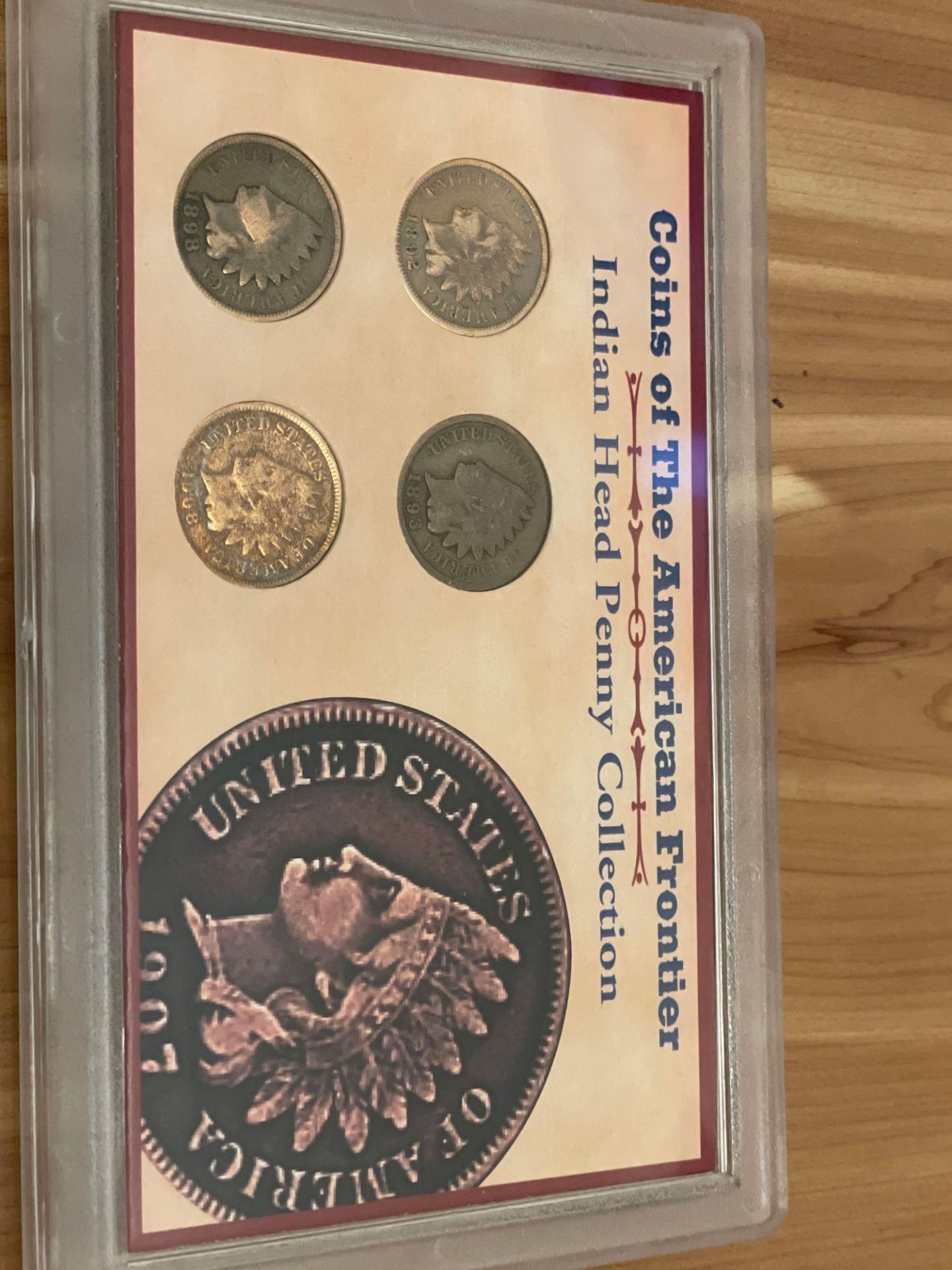 Coins of The American Frontier: Indian Head Penny Collection 1892, 1893, 1898, 1908