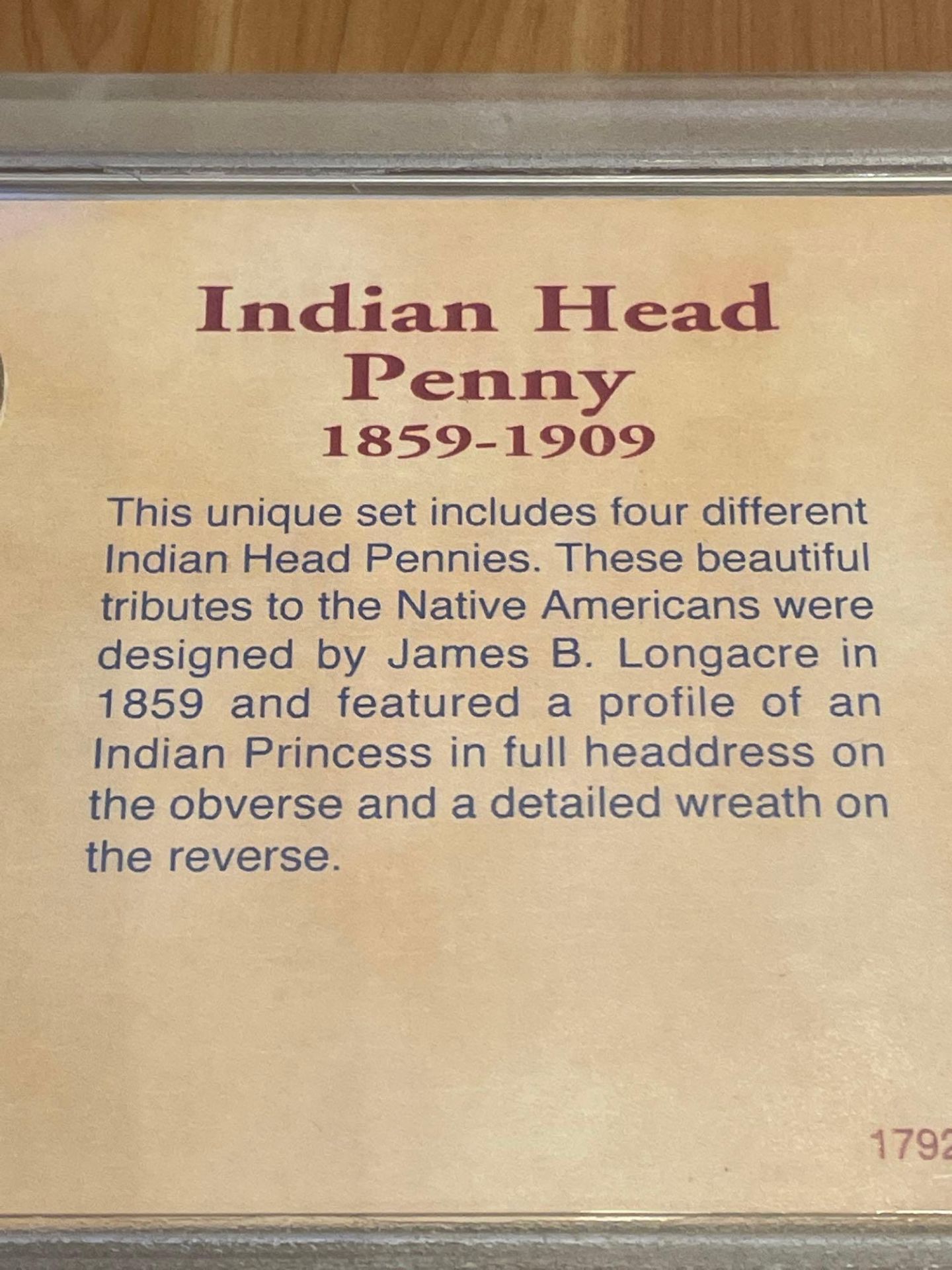 Coins of The American Frontier: Indian Head Penny Collection 1892, 1893, 1898, 1908 - Image 6 of 6