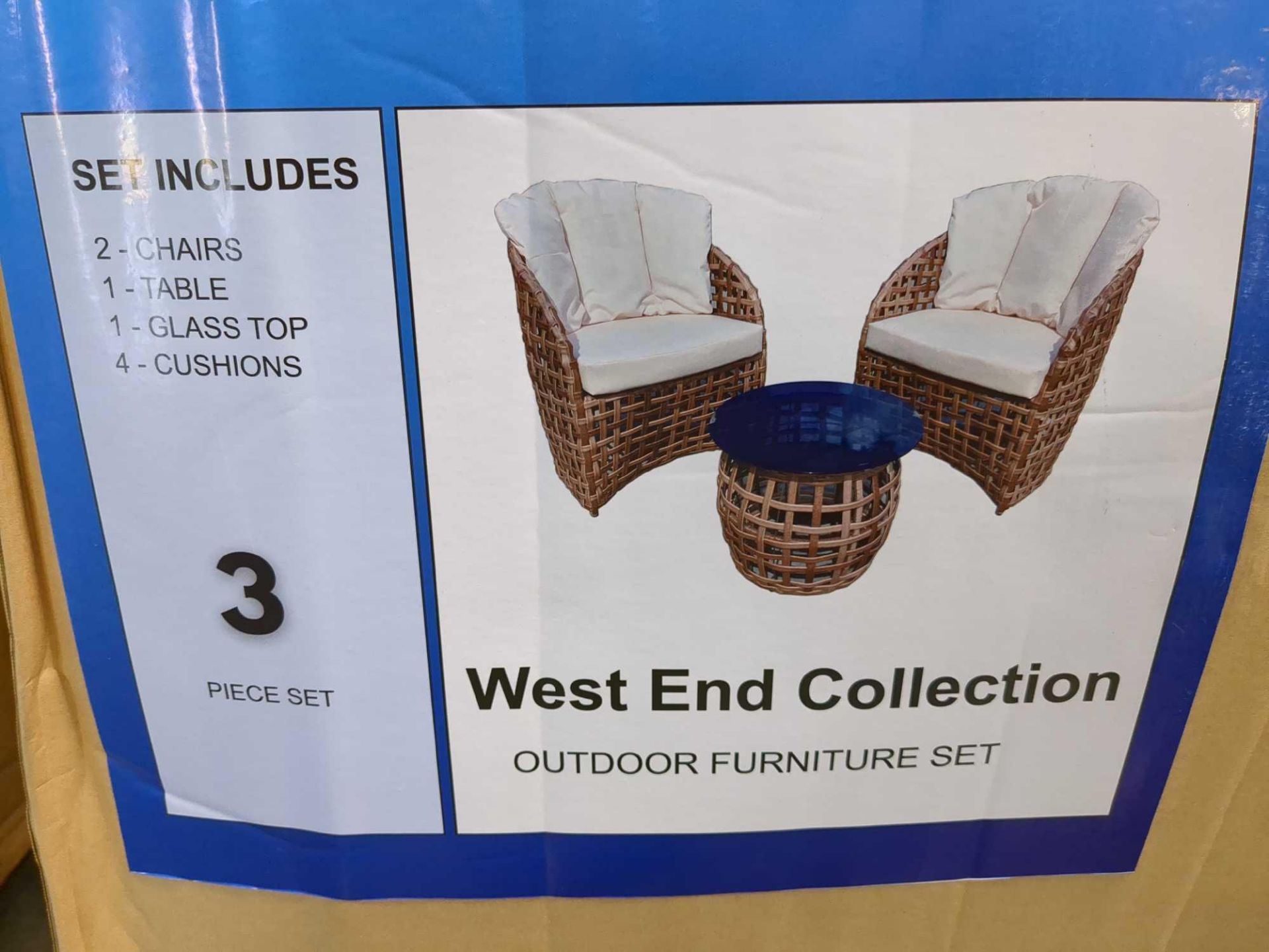 (2) West End Collection Outdoor Seating sets - Image 2 of 5