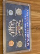 American Presidents Coin Collection: Washington Quarter, Jefferson Nickel, Roosevelt Dime, Lincoln P