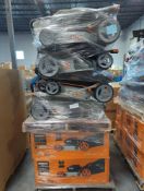 Pallet- Worx mower, inbox and out (customers returns?)