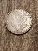 1887 AU Morgan Dollar