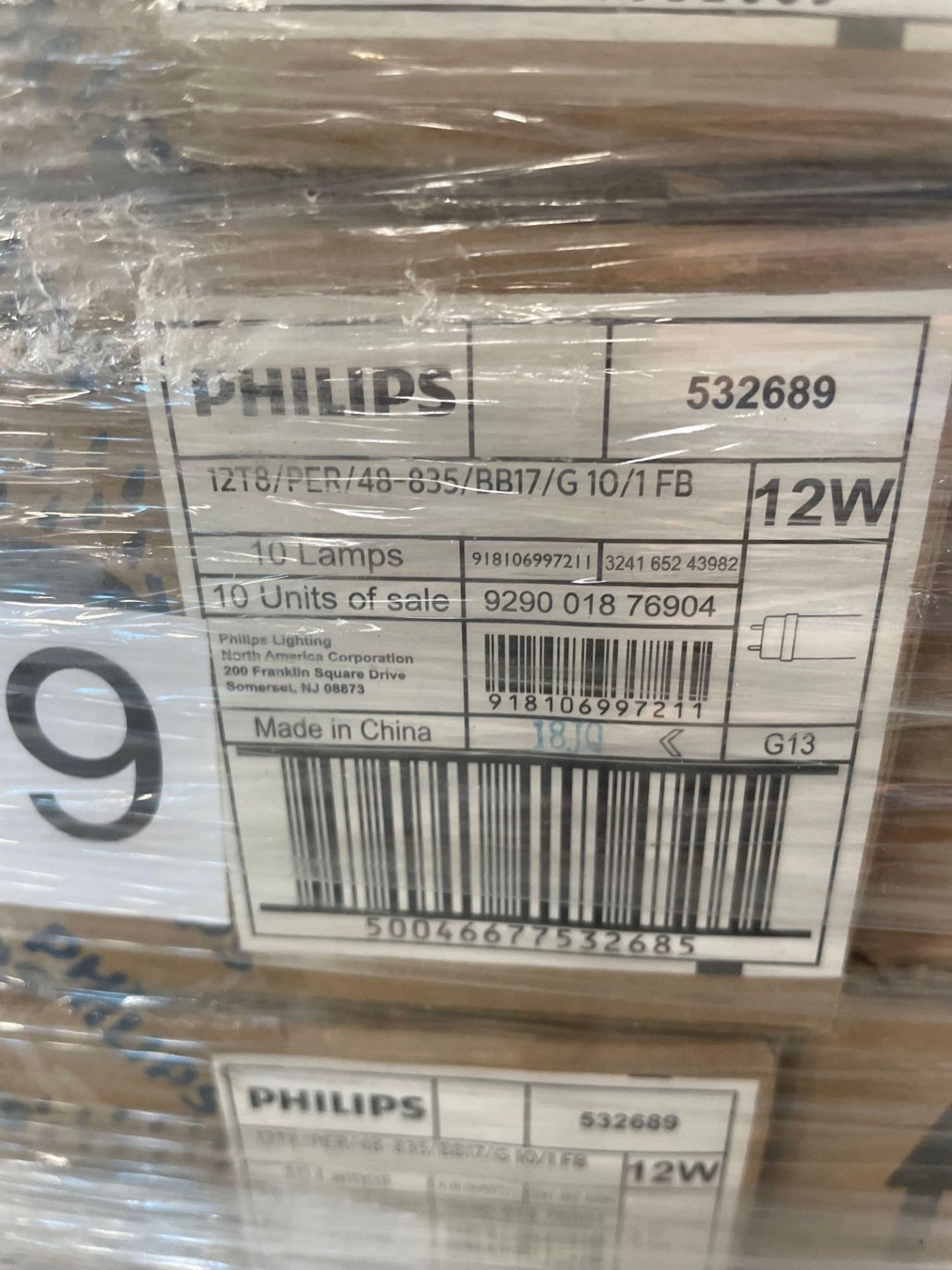 Pallet- Philips 12T8 12 W 10 Lamps per box - Image 2 of 4