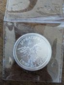 Silver Shield Debt and Death Silver Coin