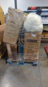 pallet of furniture, room essentials, futon and other items