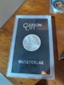 1883 Carson City Silver Dollar Uncirculated Condition with COA