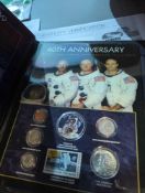 40th Anniversary Apollo 11 Moon landing coins & World coins set