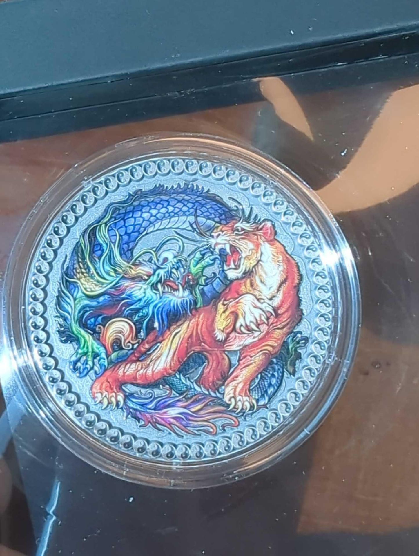 Tiger and Dragon Oriental 50 g coin with Case and COA - Image 5 of 6
