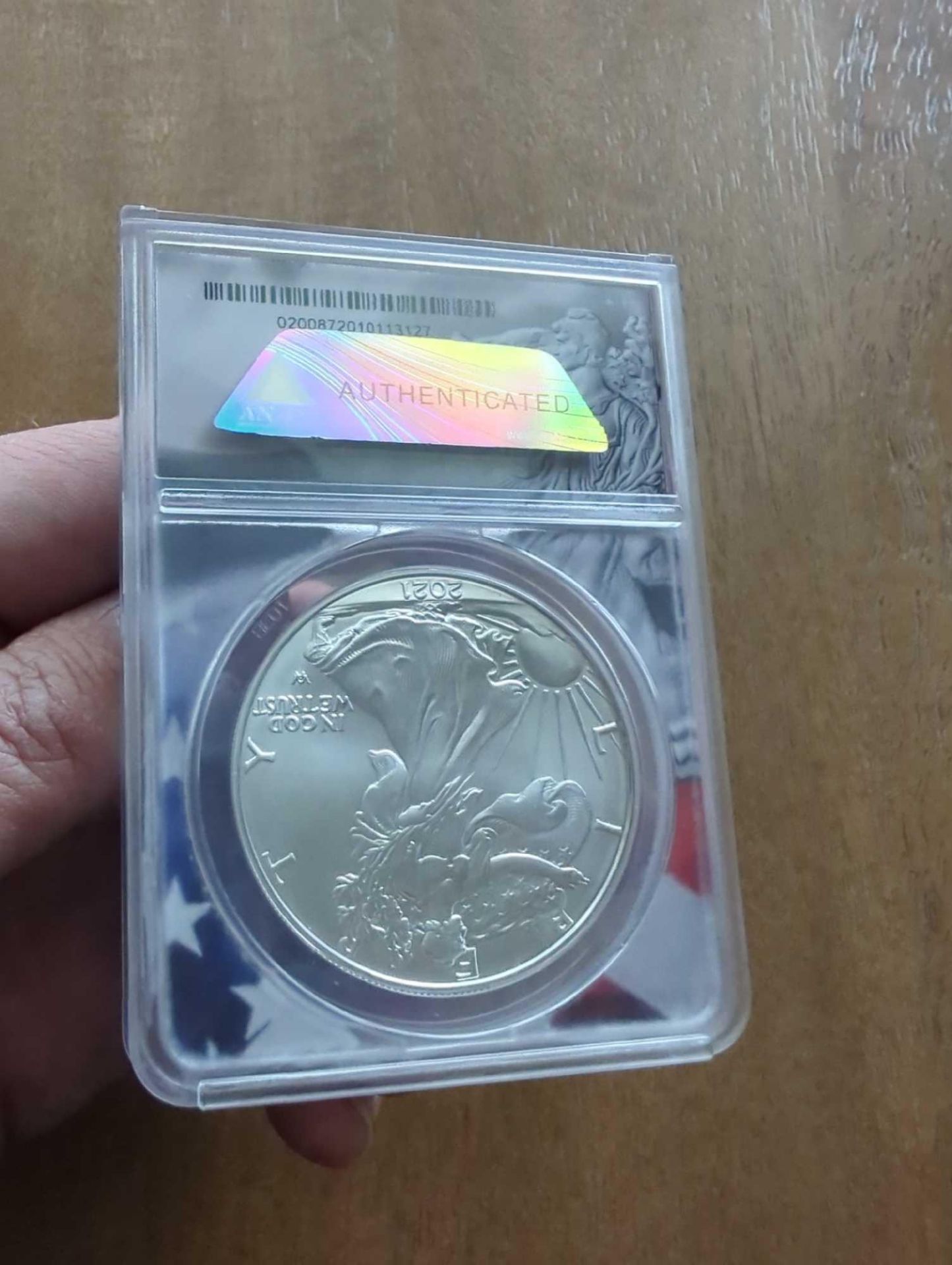 2021 First Strike type 2 Silver Eagle MS 70 - Image 4 of 4