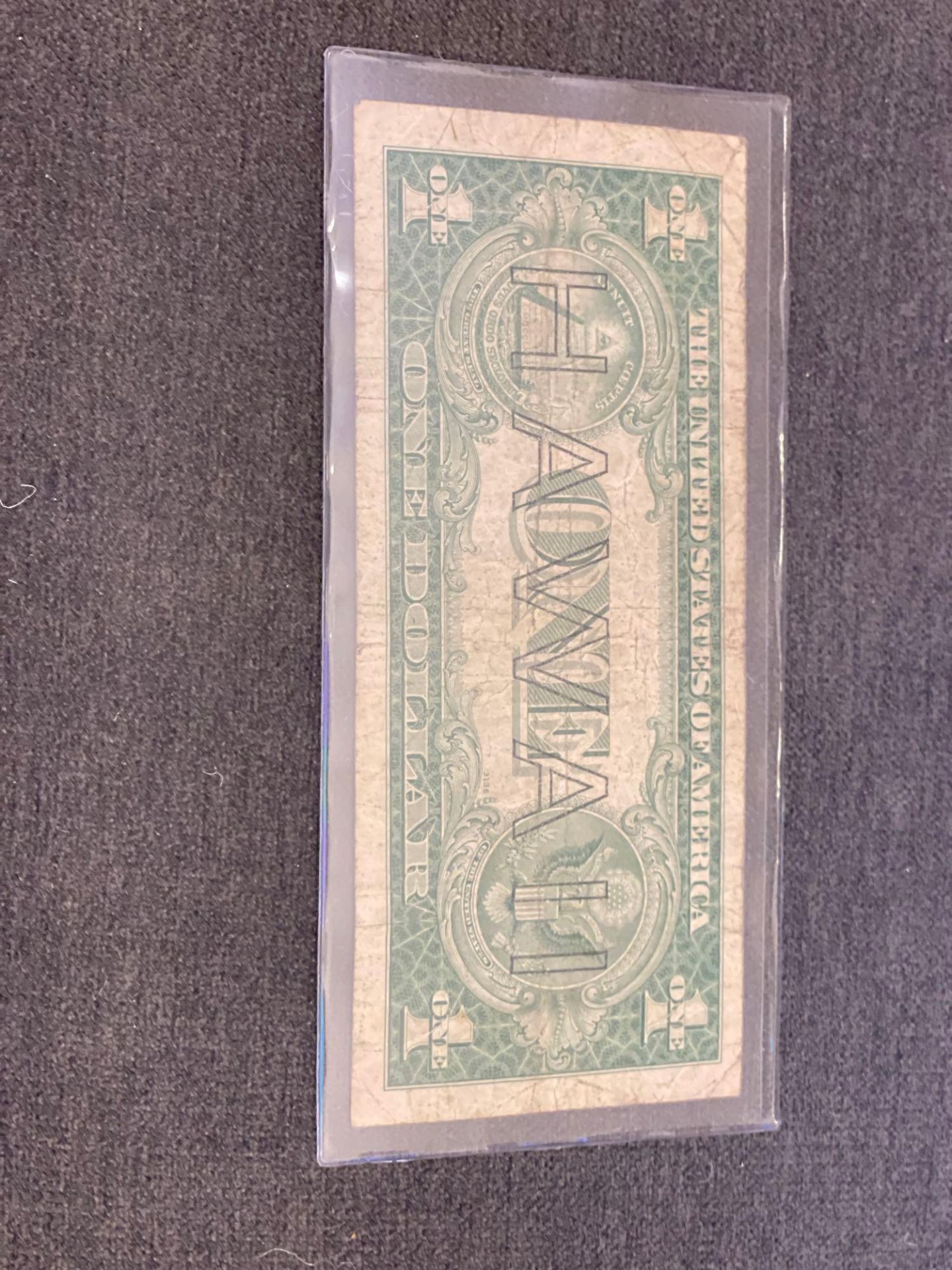 (1) 1935-A $1 Silver Certificate Hawaii - Image 3 of 3