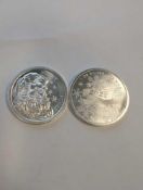 2 2022 merry Christmas silver coins