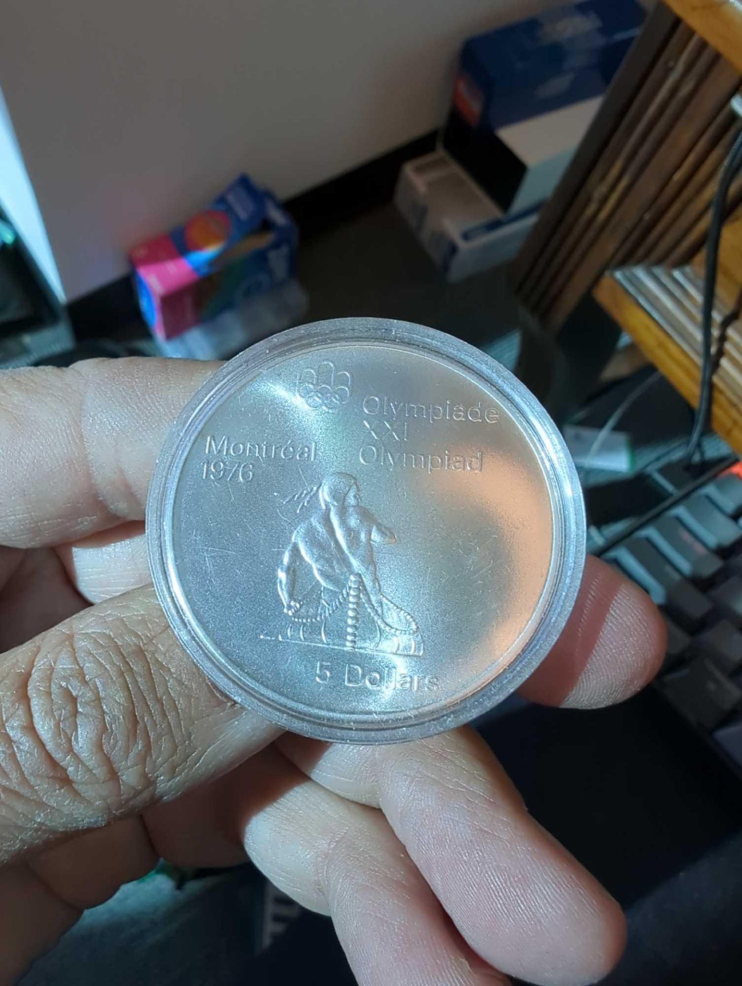 2 1974 Queen Elizabeth Olympics Silver 5 dollar coins - Image 4 of 4