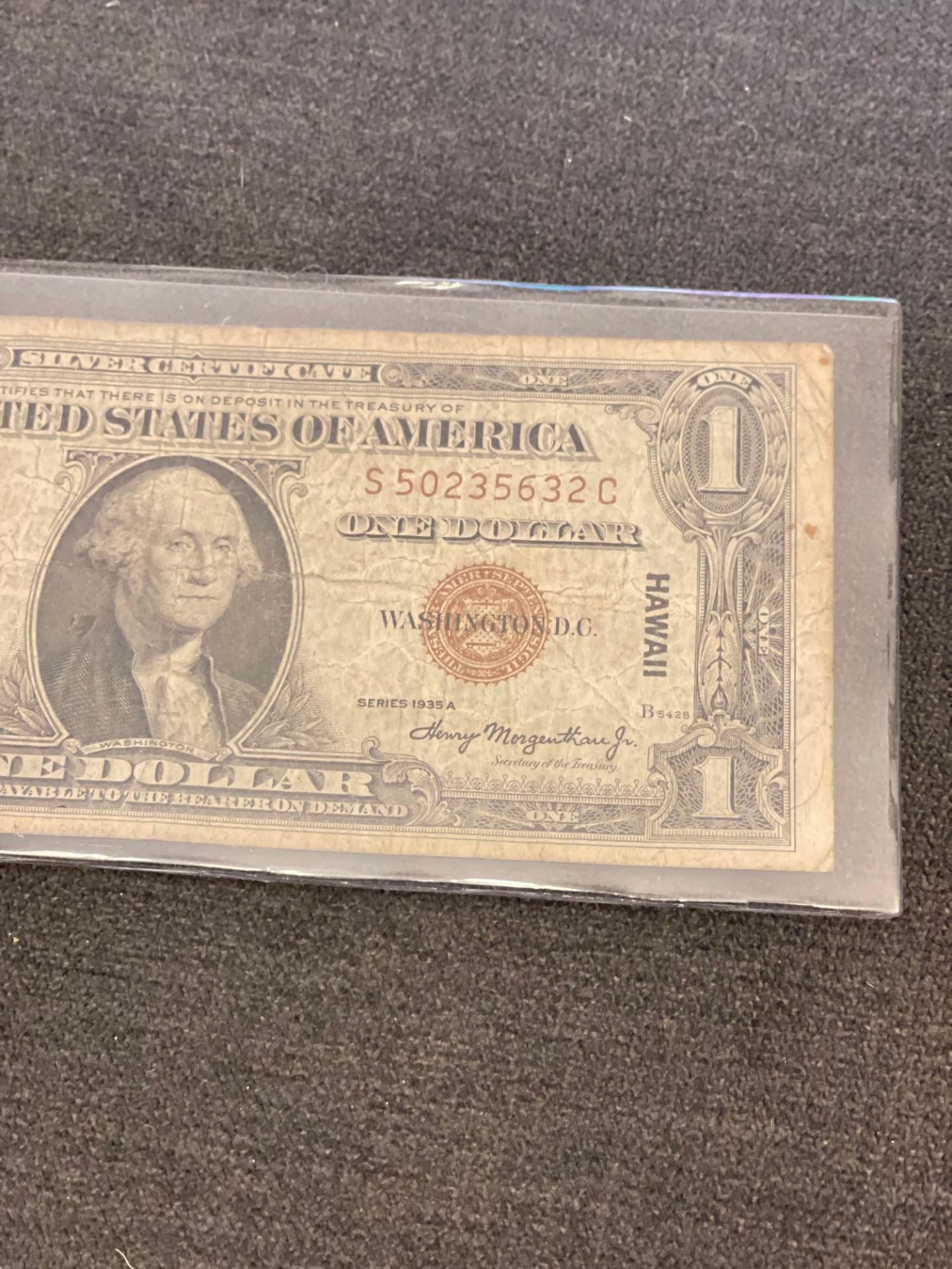 (1) 1935-A $1 Silver Certificate Hawaii - Image 2 of 3