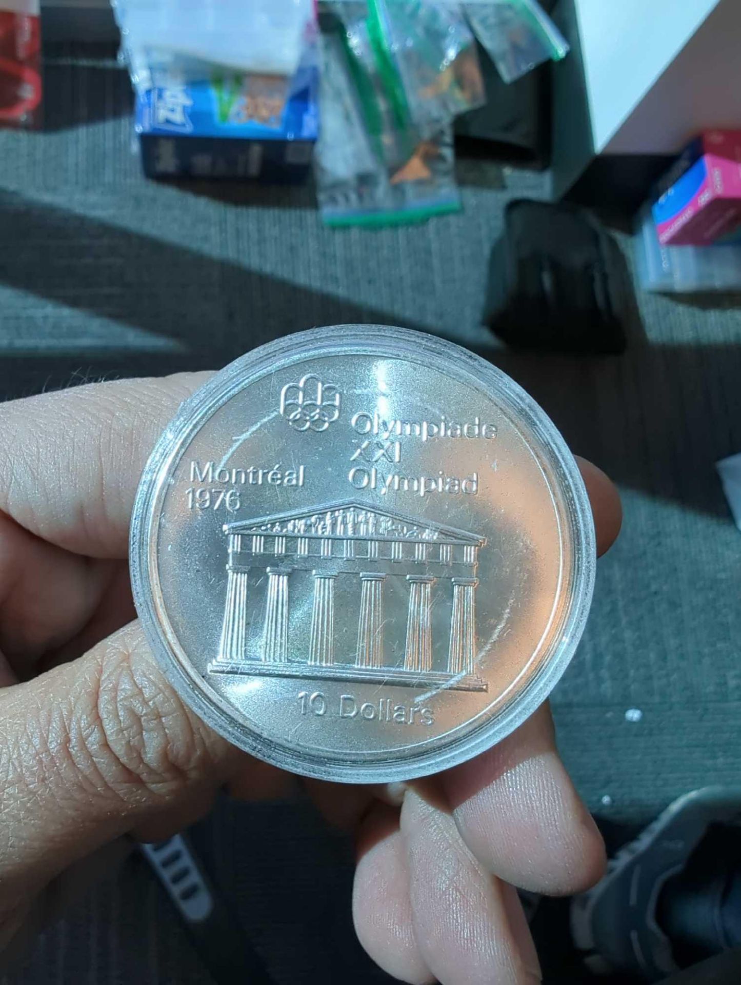 1974 Canada Queen Elizabeth Olympics Silver 10 Dollar Coin - Image 2 of 3