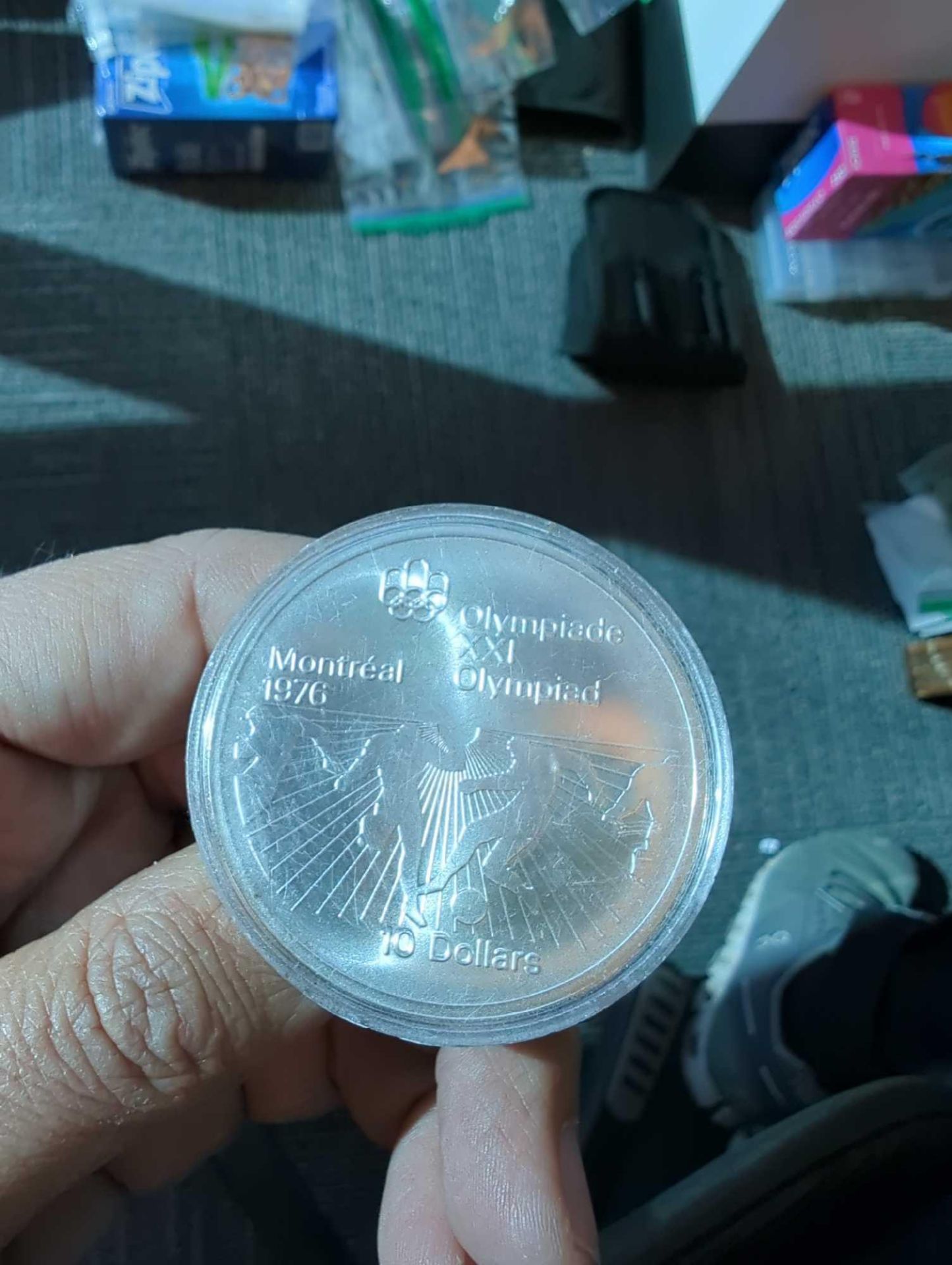 1976 Canada Queen Elizabeth Olympics Silver 10 Dollar Coin - Image 2 of 3