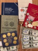 Misc Coin supplies, $1 Silver Certificates, Utah Tokens, misc coins