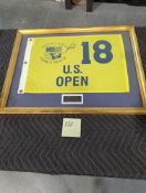 U.S. Open Signed Flag