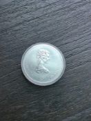 1974 Canada Queen Elizabeth Olympics Silver 10 Dollar Coin