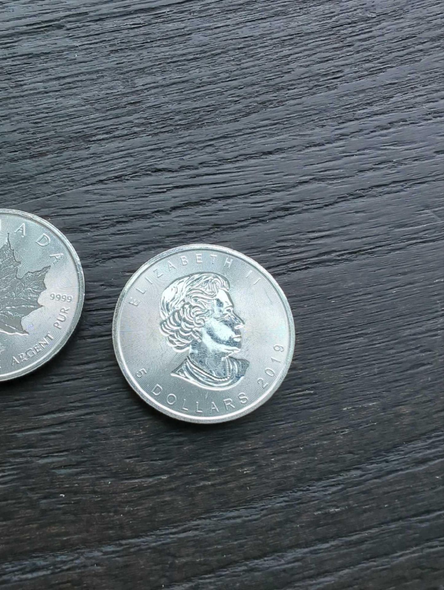 2 Canadian Maple Leaf Silver Coins