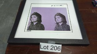 Jacqueline Kennedy,1965 by Andy Warhol w/certificate of Authenticity 03/200