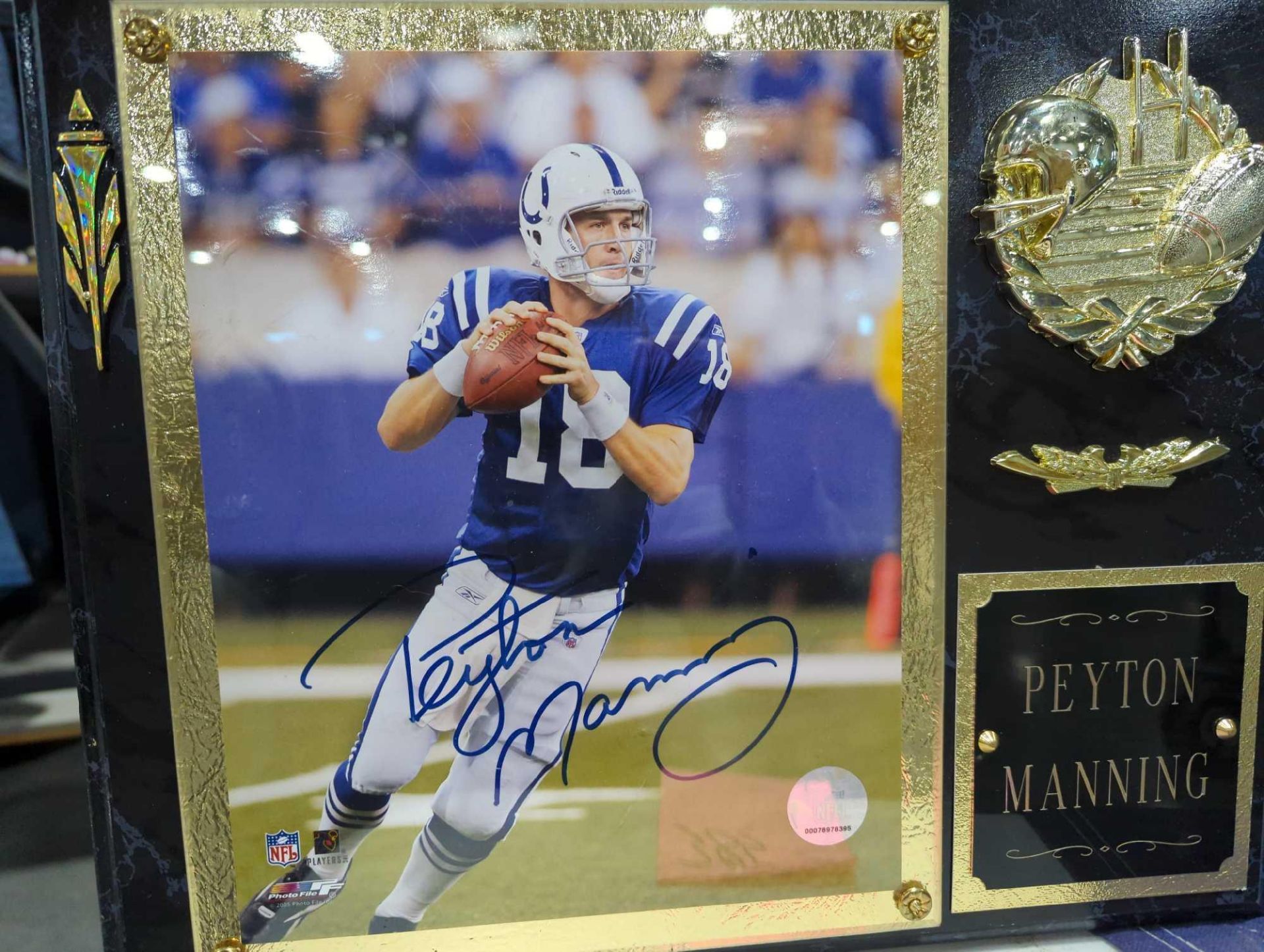 Signed Peyton Manning Plaque - Image 3 of 3