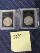 2 Morgan Dollars