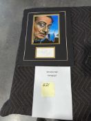 Salvidor Dali Autograph