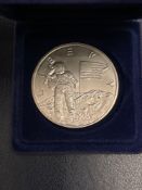 1988-P Young Astronauts silver US Mint Medal w case