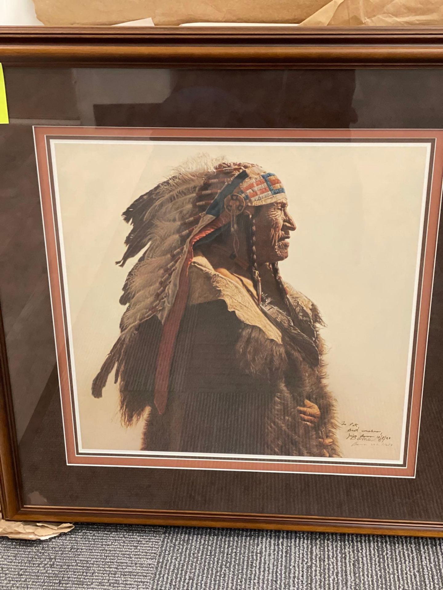 Art: James Bama "Crow Indian from Lodge Grass" 1 of 1250 Signed 2x