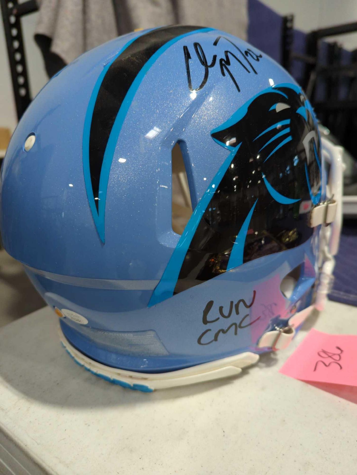 Signed Panthers Helmet - Image 2 of 6