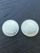 2 Rust Coin Silver Coins