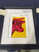 Art: Cow - Andy Warhol 91/200 1987 with COA