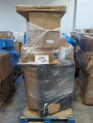 pallet of stop flashing kit, furniture items, mattress and more