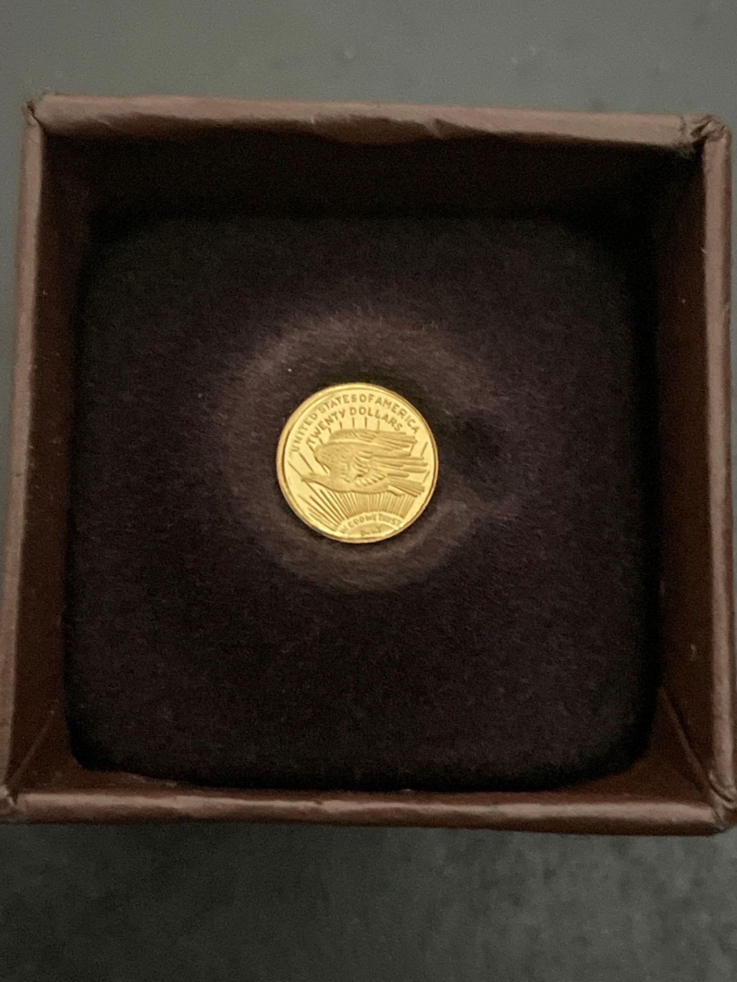 $20 Saint Gauden's Gold Mini coin - Image 4 of 5