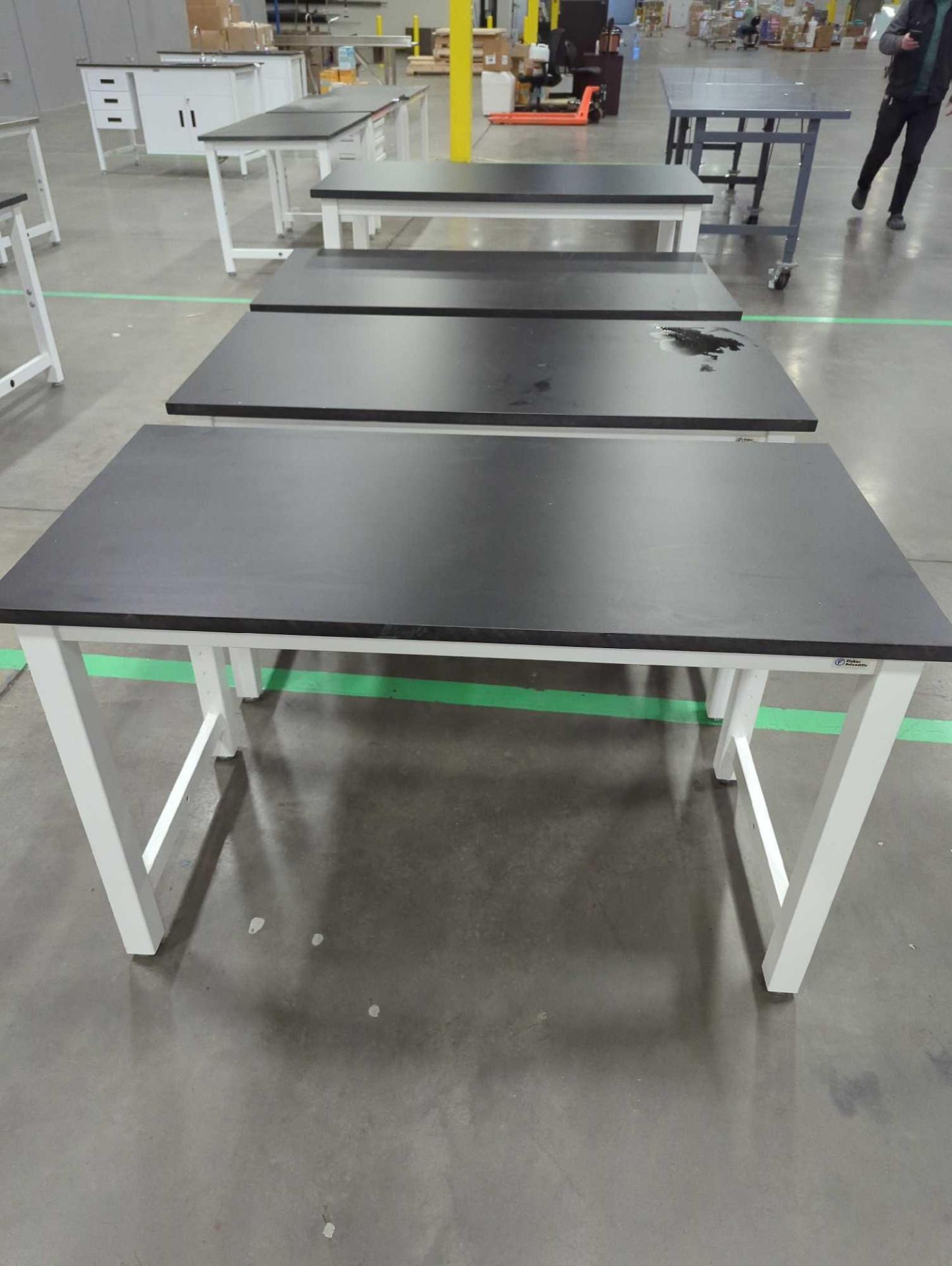 (4) Heavy duty resin top tables (adjustable) - Image 4 of 7