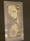 1899 $1 Dollar Silver Certificate Black Eagle