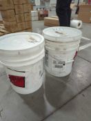 Two buckets of Alltek High Performance Waterjet Abrasives