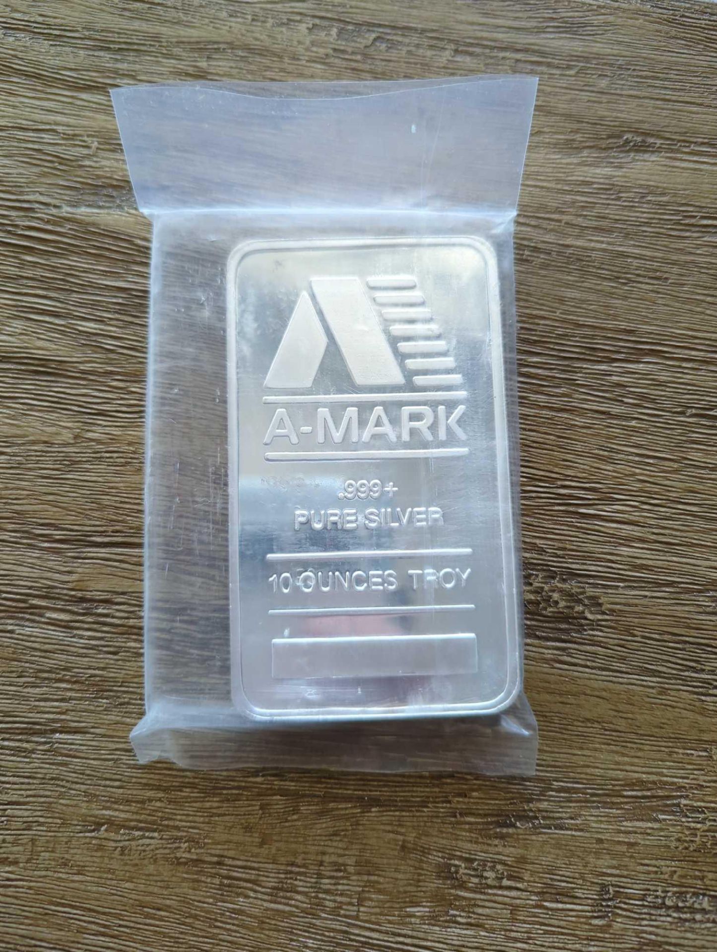 10 oz Vintage A Mark Silver 10 oz Bar in Original Packaging