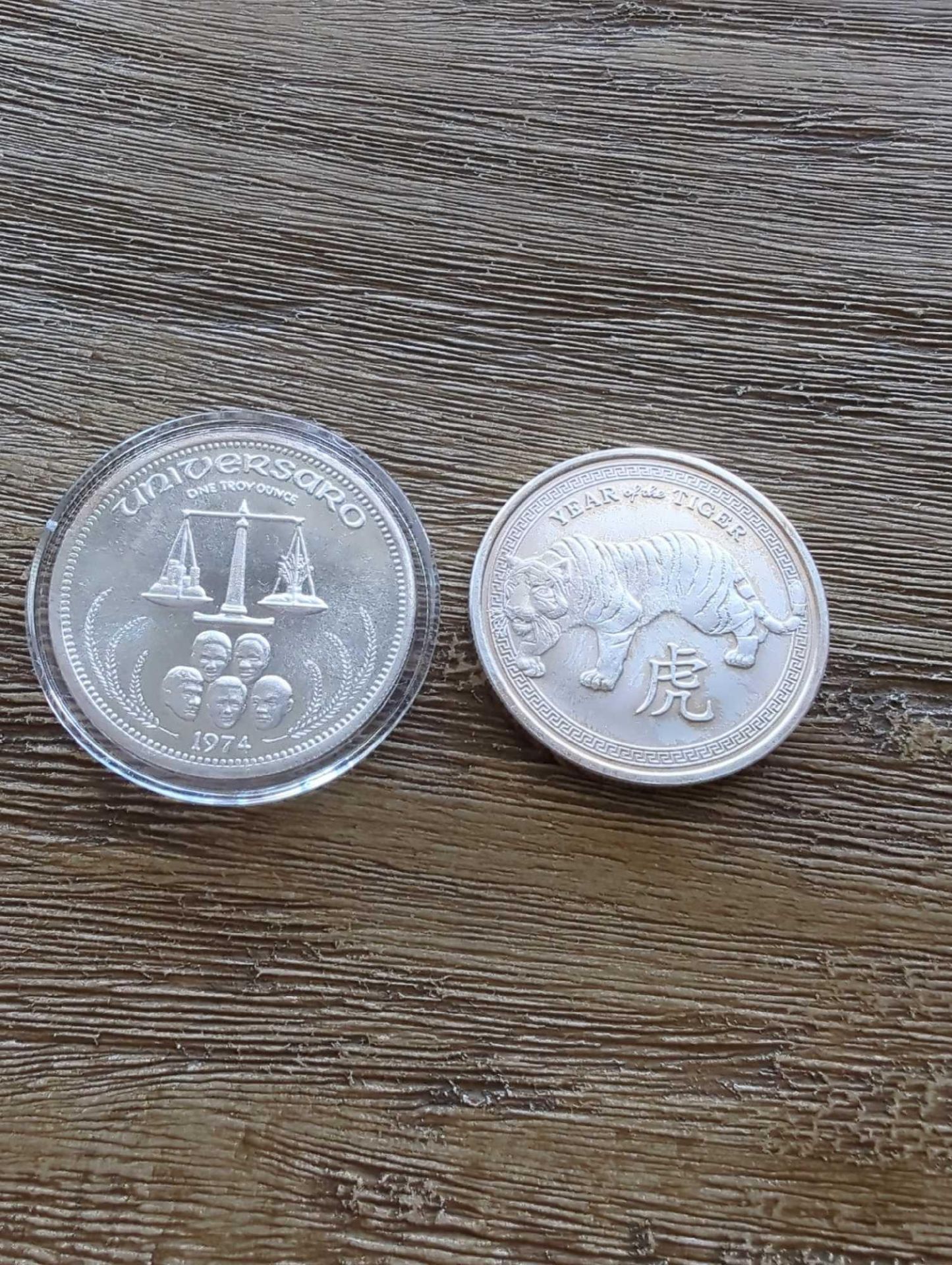 2 misc silver coins