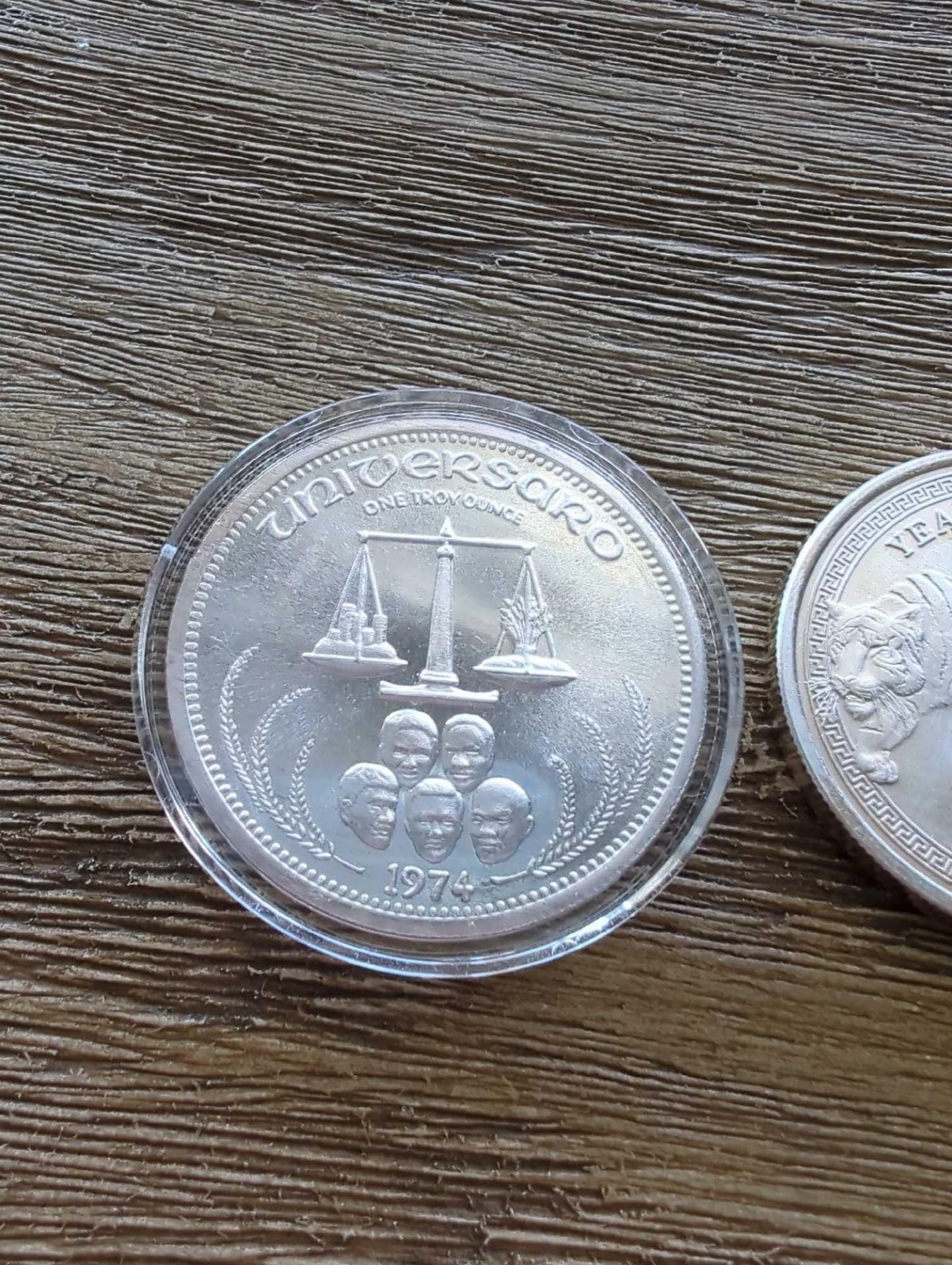 2 misc silver coins - Image 2 of 6