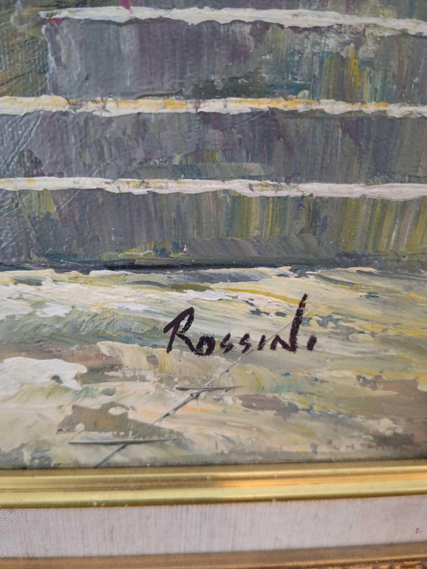 Art:Two Mediterranean /Lake Side Scene, Rossini - Image 3 of 6