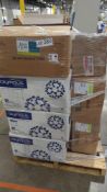 pallet of 50ml centrifuge tubes, arches research saline tubes and more