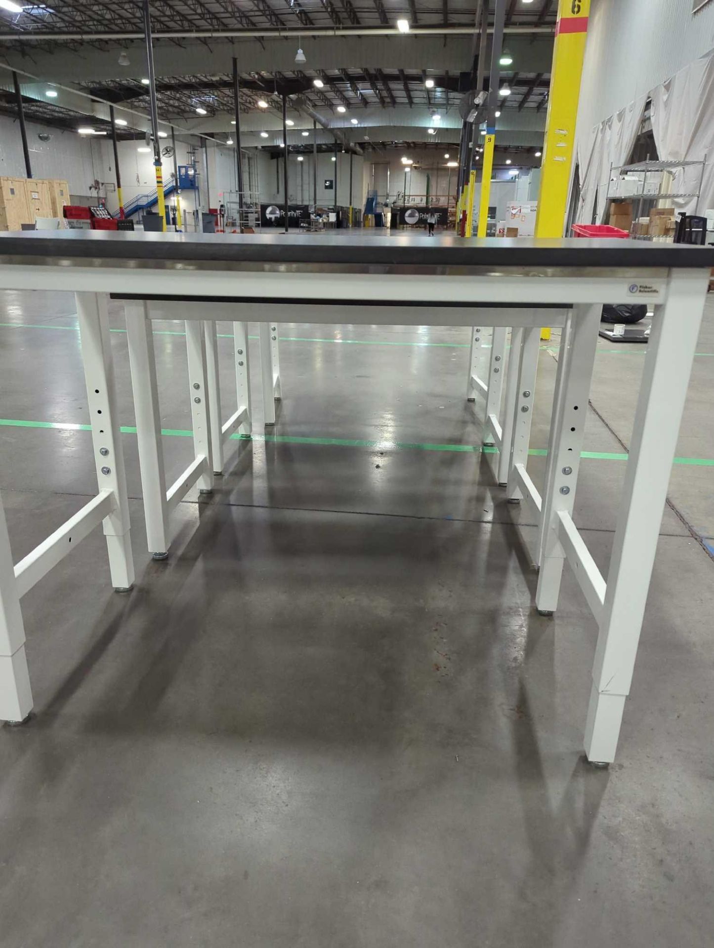 (4) Heavy duty resin top tables (adjustable) - Image 6 of 7